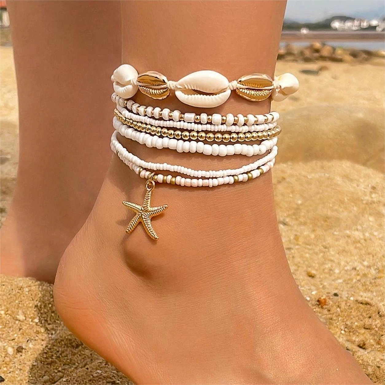 Wholesale Bohemian Shell Beaded Woven Bracelets