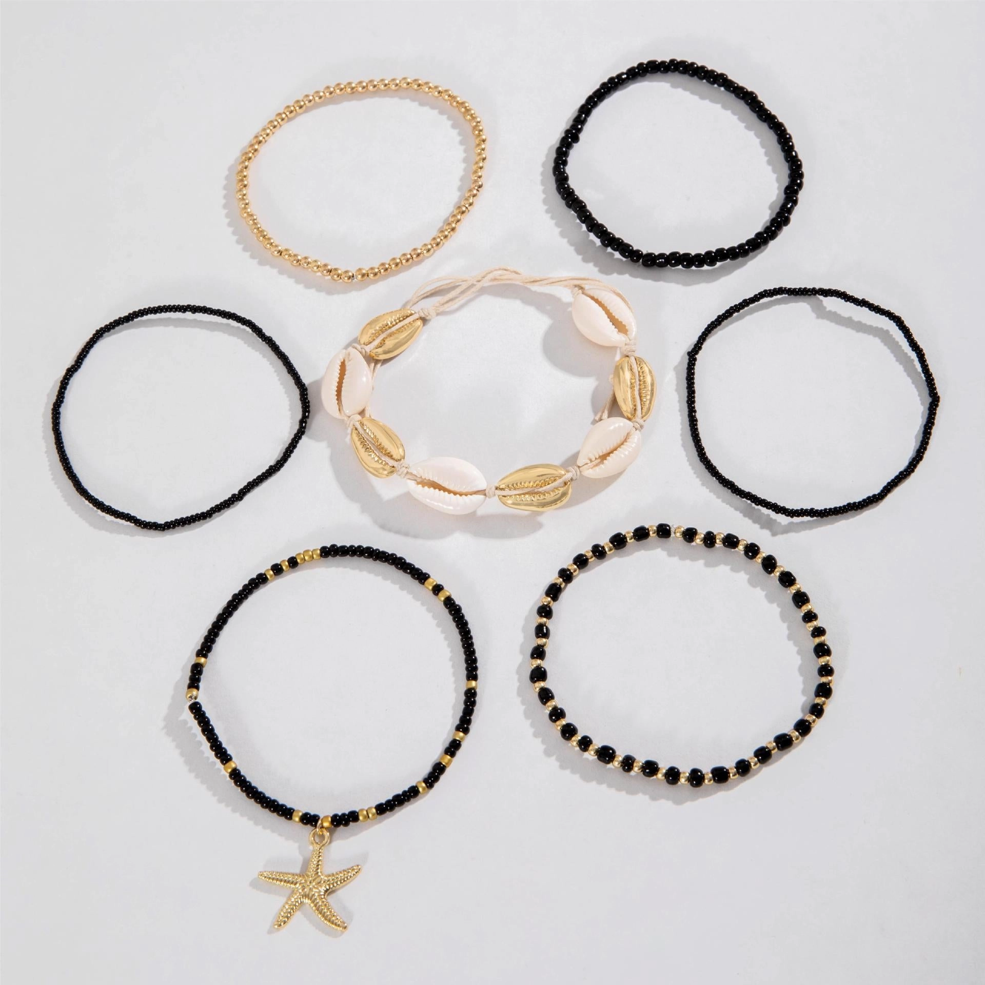 Wholesale Bohemian Shell Beaded Woven Bracelets