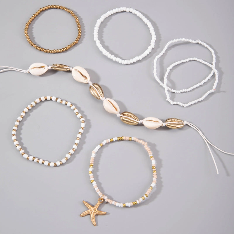 Wholesale Bohemian Shell Beaded Woven Bracelets