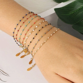 Wholesale Bohemian Simple Bracelet Titanium Steel