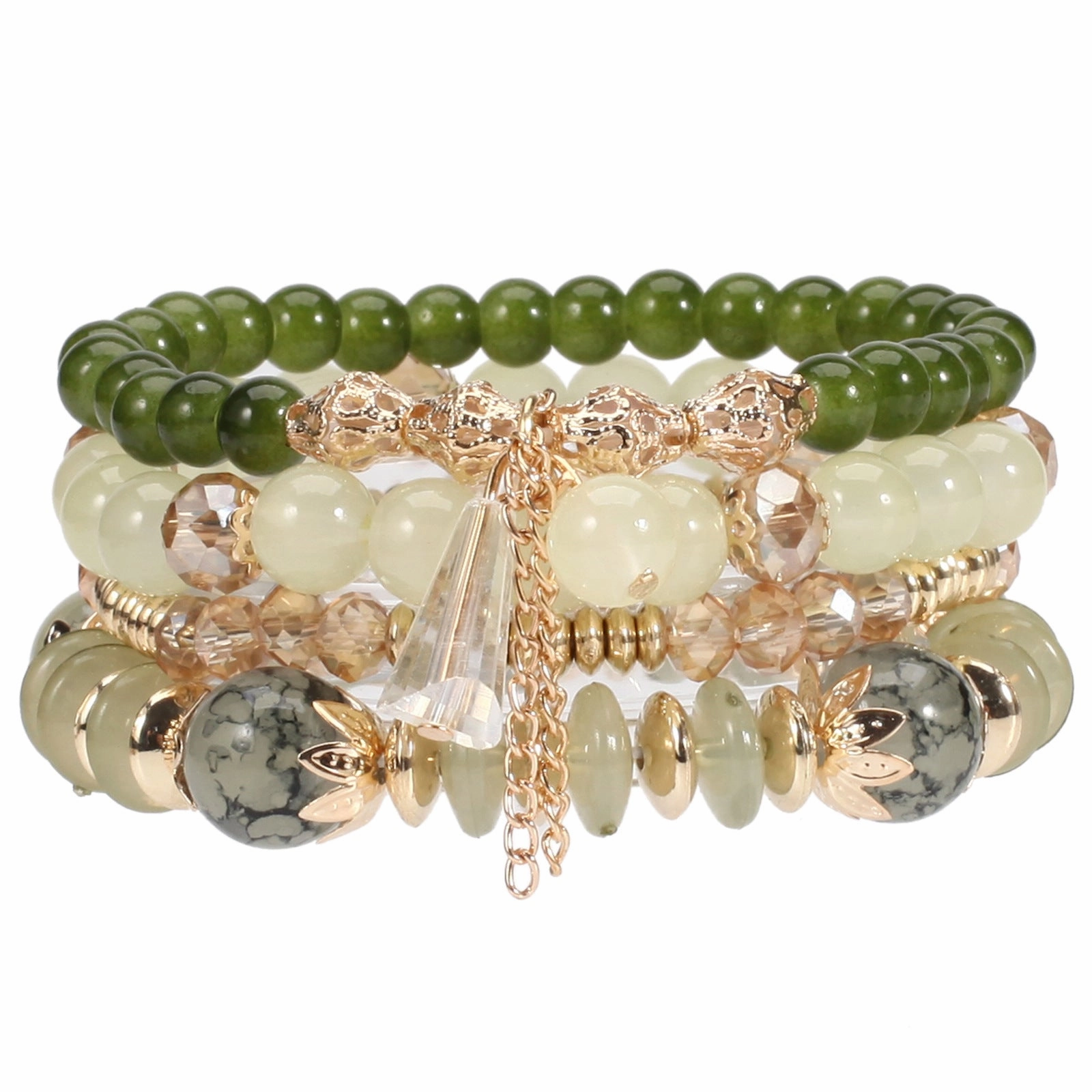 Wholesale Bohemian Stained Glass Bracelets Set of Four