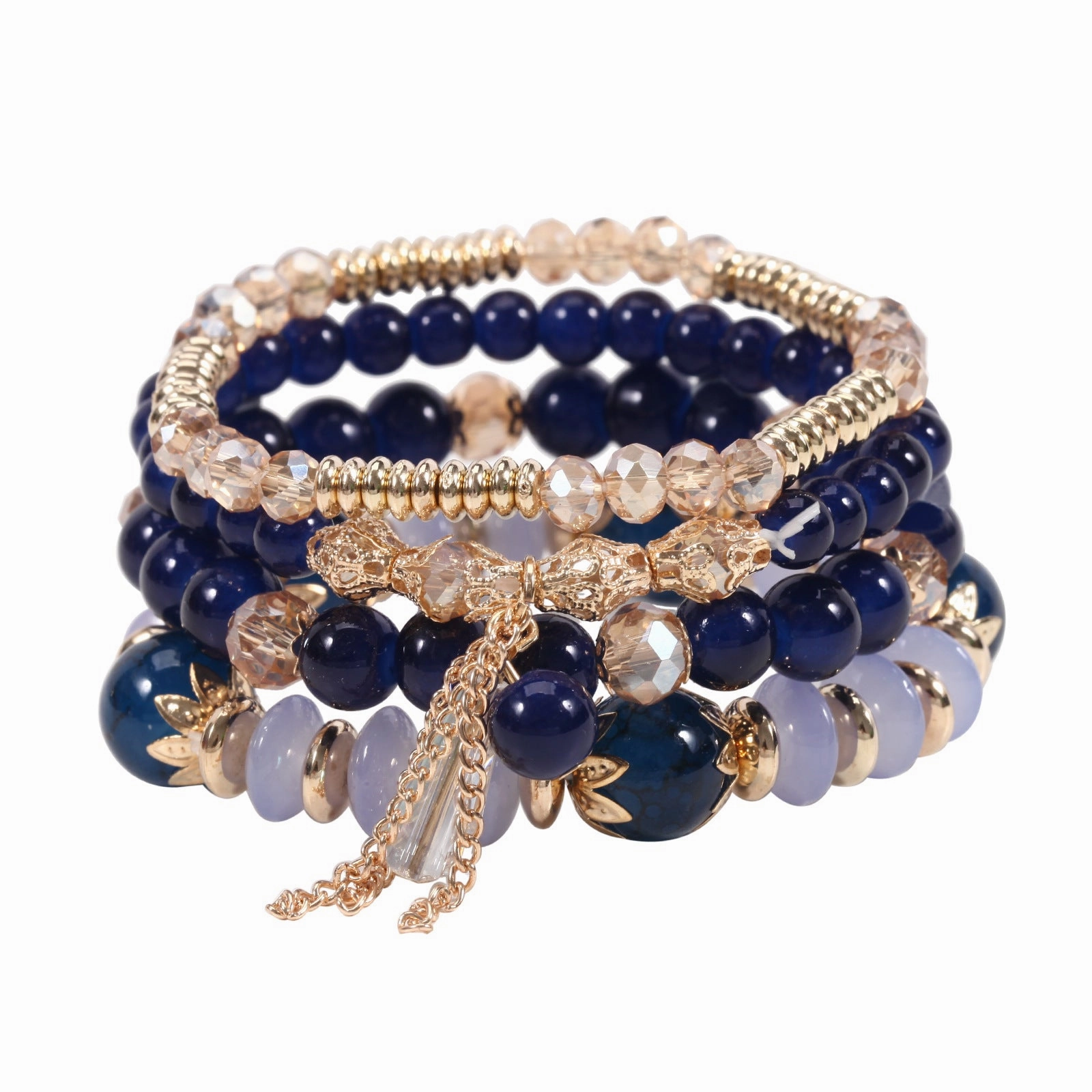 Wholesale Bohemian Stained Glass Bracelets Set of Four