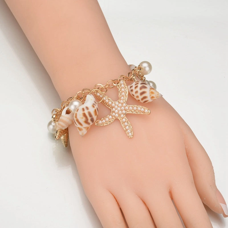 Wholesale Bohemian Starfish Shell Bracelet