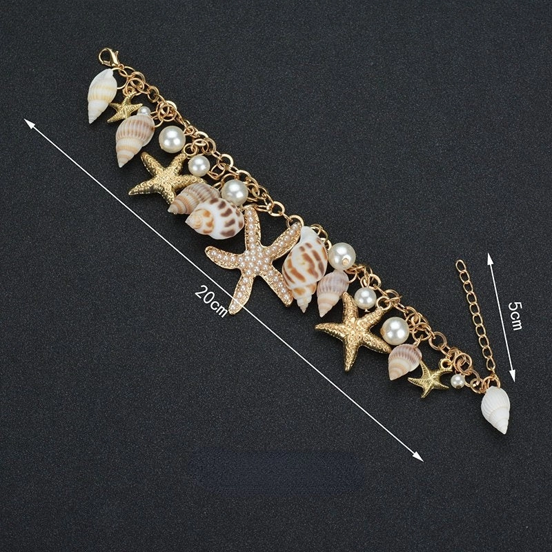 Wholesale Bohemian Starfish Shell Bracelet