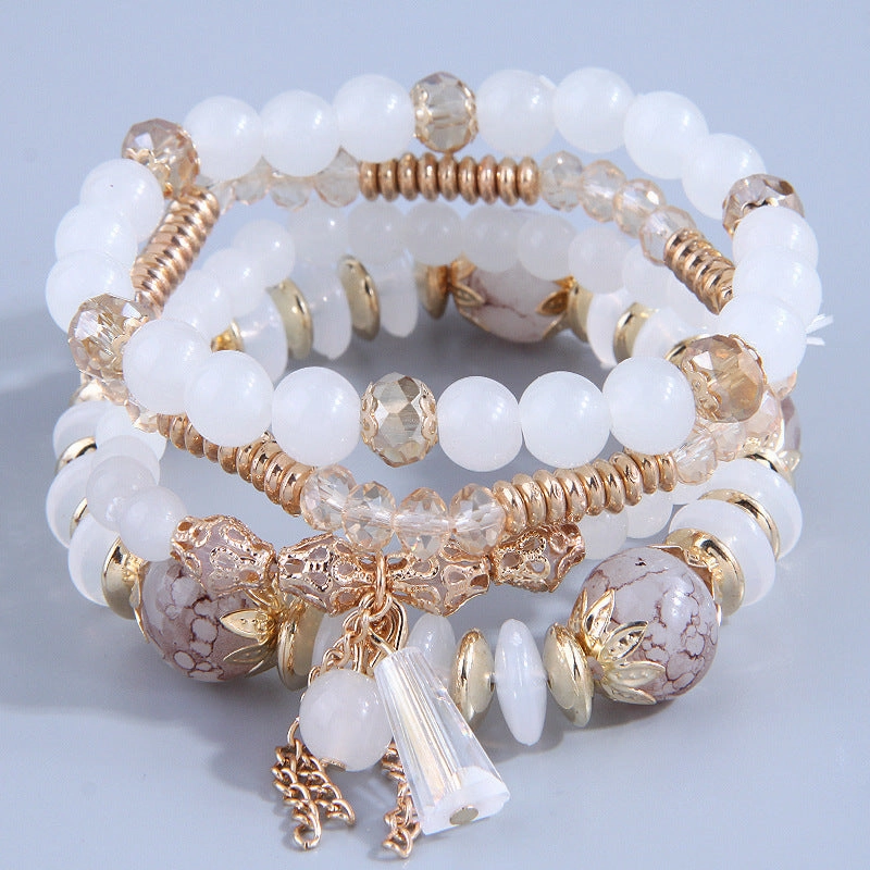 Wholesale Bohemian Tassel Braided Alloy Bracelet