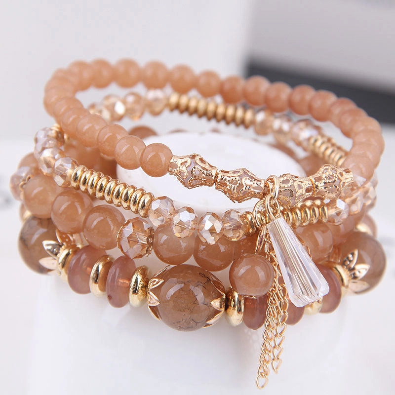 Wholesale Bohemian Tassel Braided Alloy Bracelet