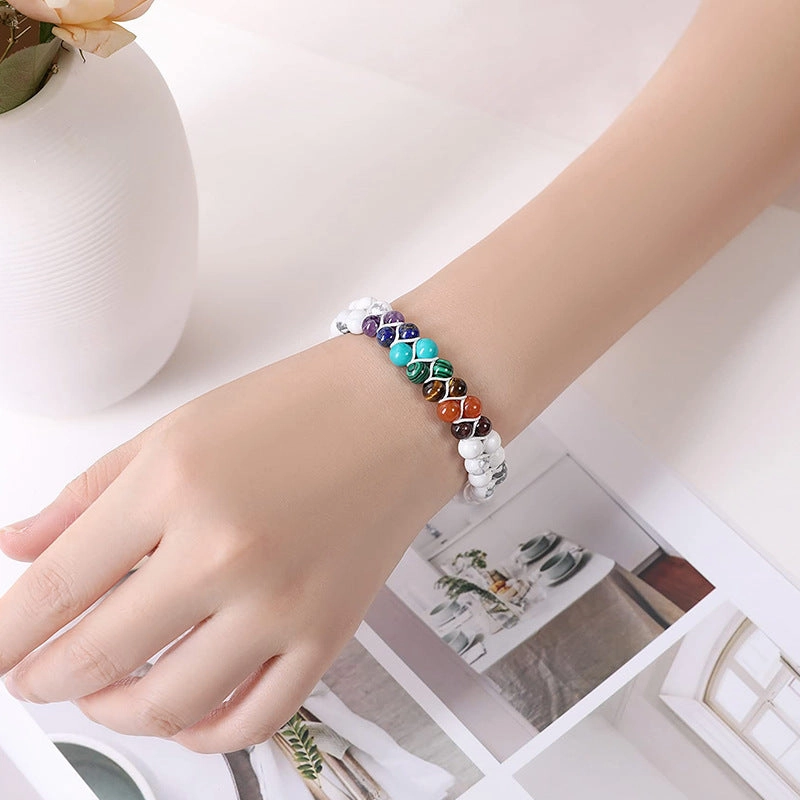 Wholesale Bohemian Tree of Life Agate Beaded Bracelet