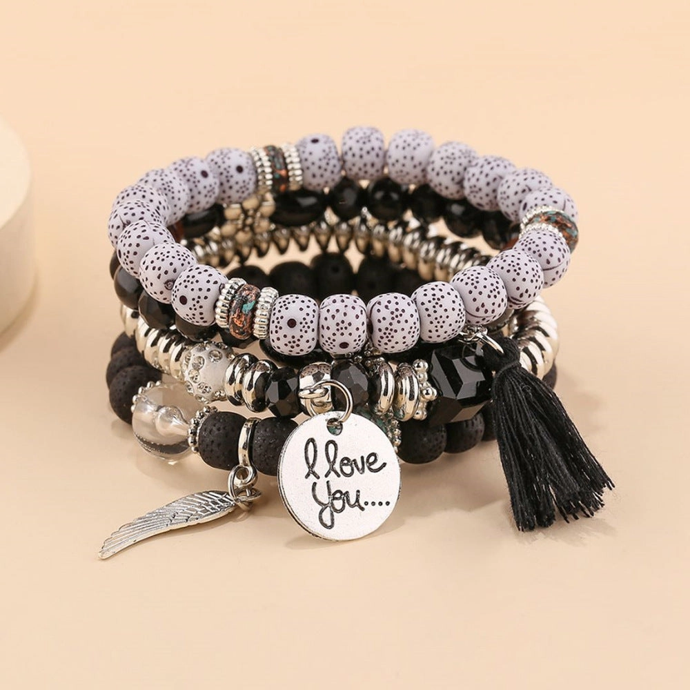 Wholesale Bohemian Turquoise Beaded Bracelet Set of 4