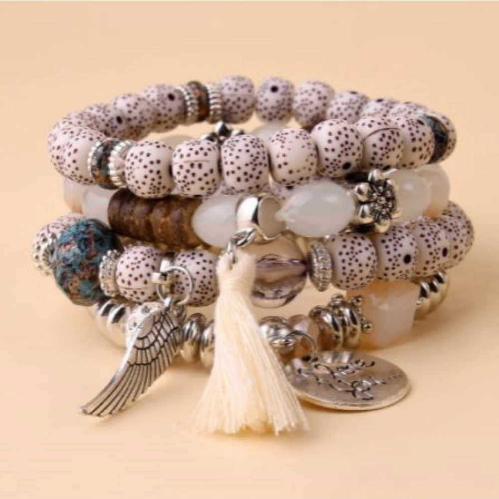 Wholesale Bohemian Turquoise Beaded Bracelet Set of 4
