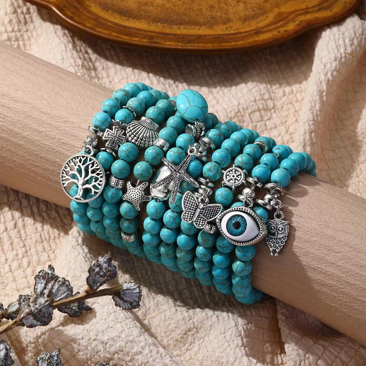 Wholesale Bohemian Turquoise Beads Bracelet