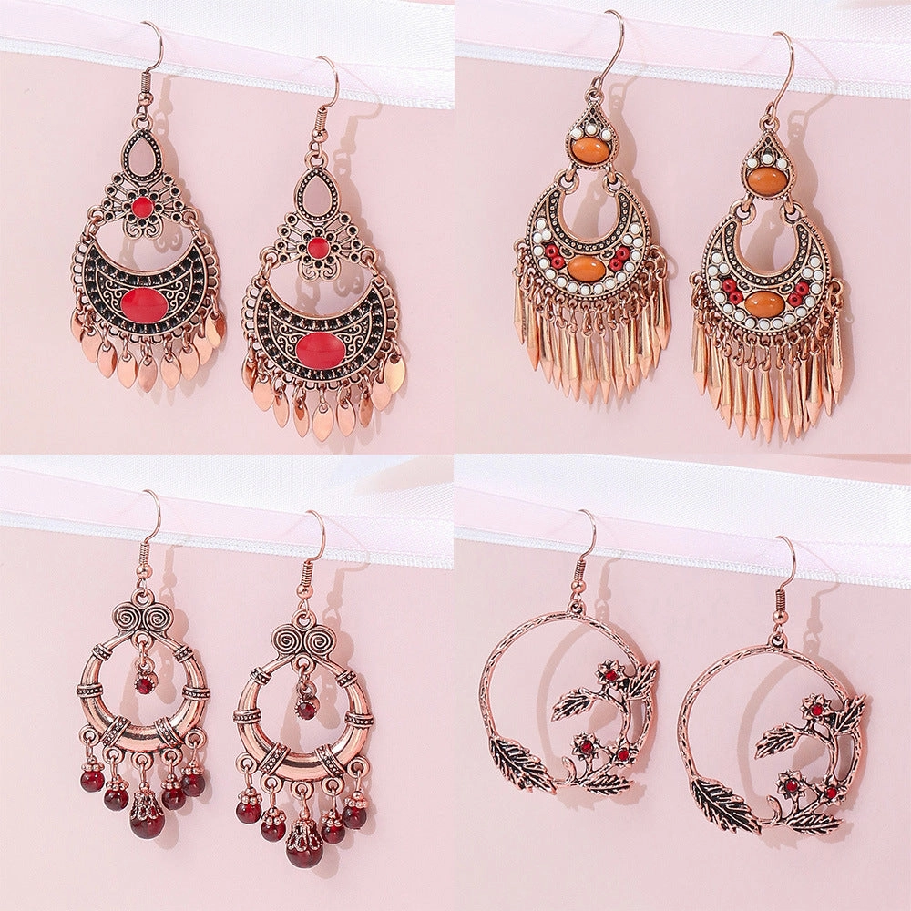 Wholesale Bohemian Vintage Alloy Earrings