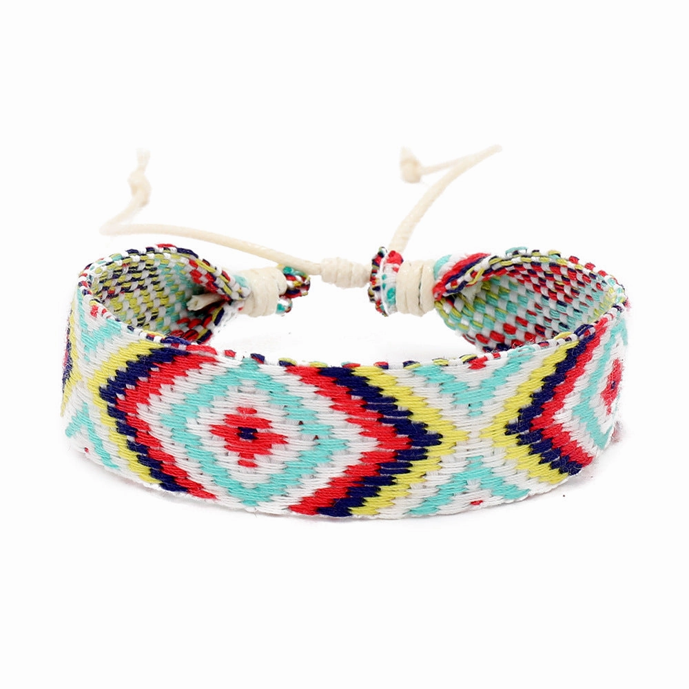 Wholesale Bohemian Vintage Argyle Cotton Bracelet