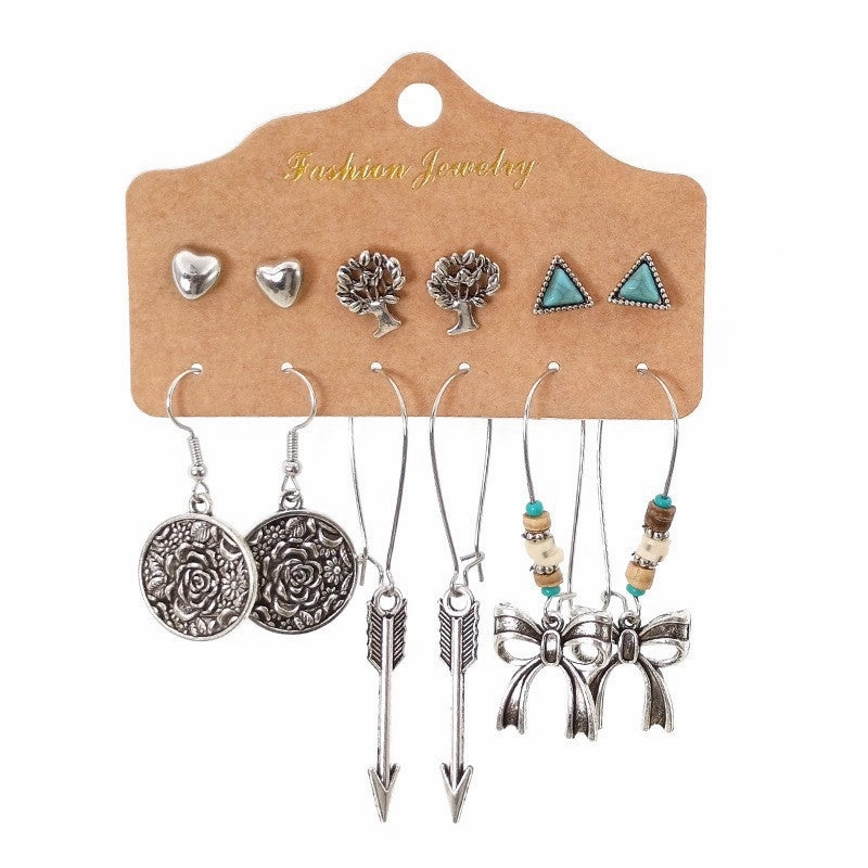 Wholesale Bohemian Vintage Ethnic Style Earrings Set