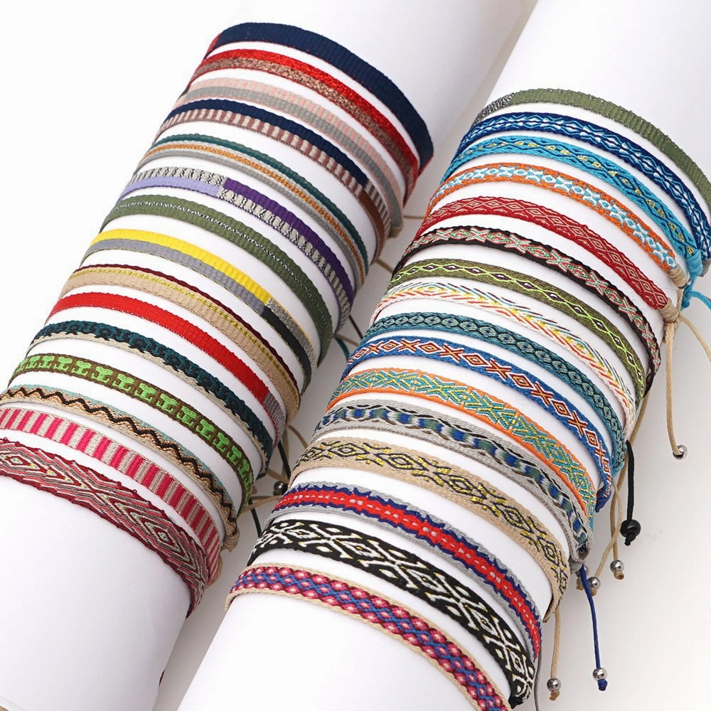 Wholesale Bohemian Vintage Floral Ribbon Bracelet