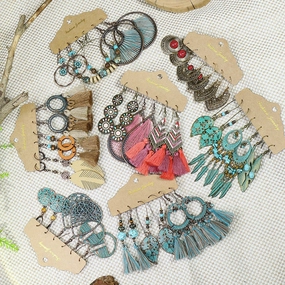 Wholesale Bohemian Vintage Three Pair Alloy Earrings