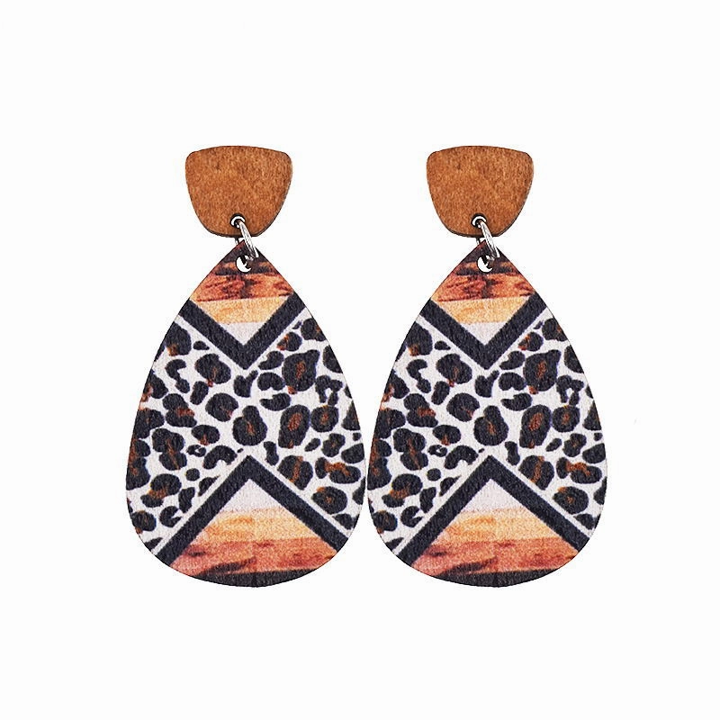 Wholesale Bohemian Western Cowboy Leather Earrings