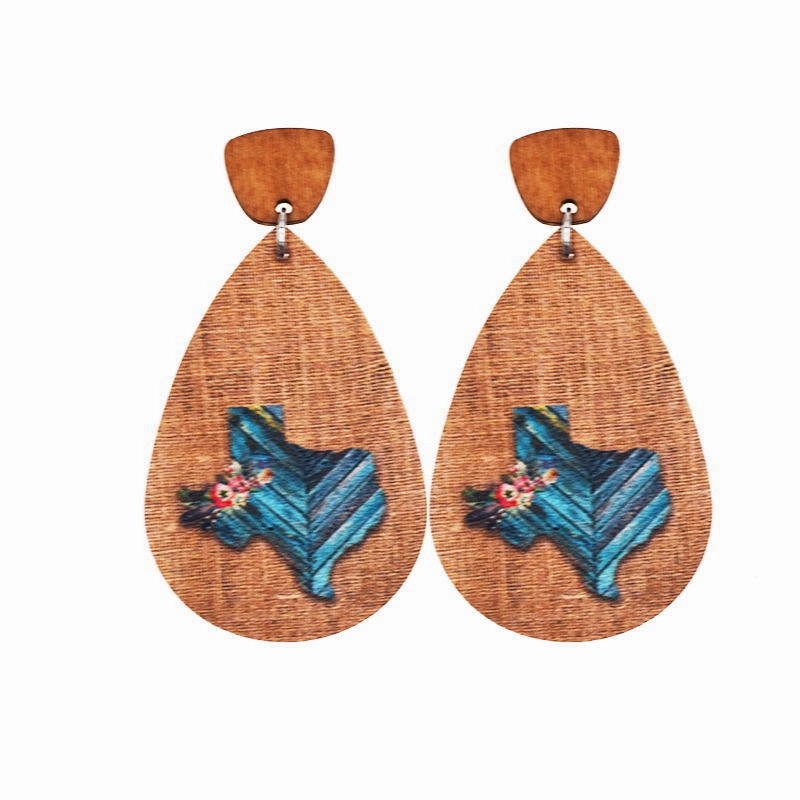 Wholesale Bohemian Western Cowboy Leather Earrings