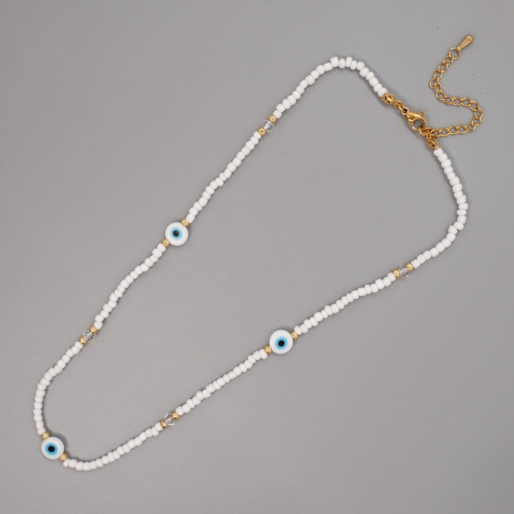 Wholesale Boho Beaded Glass Necklace