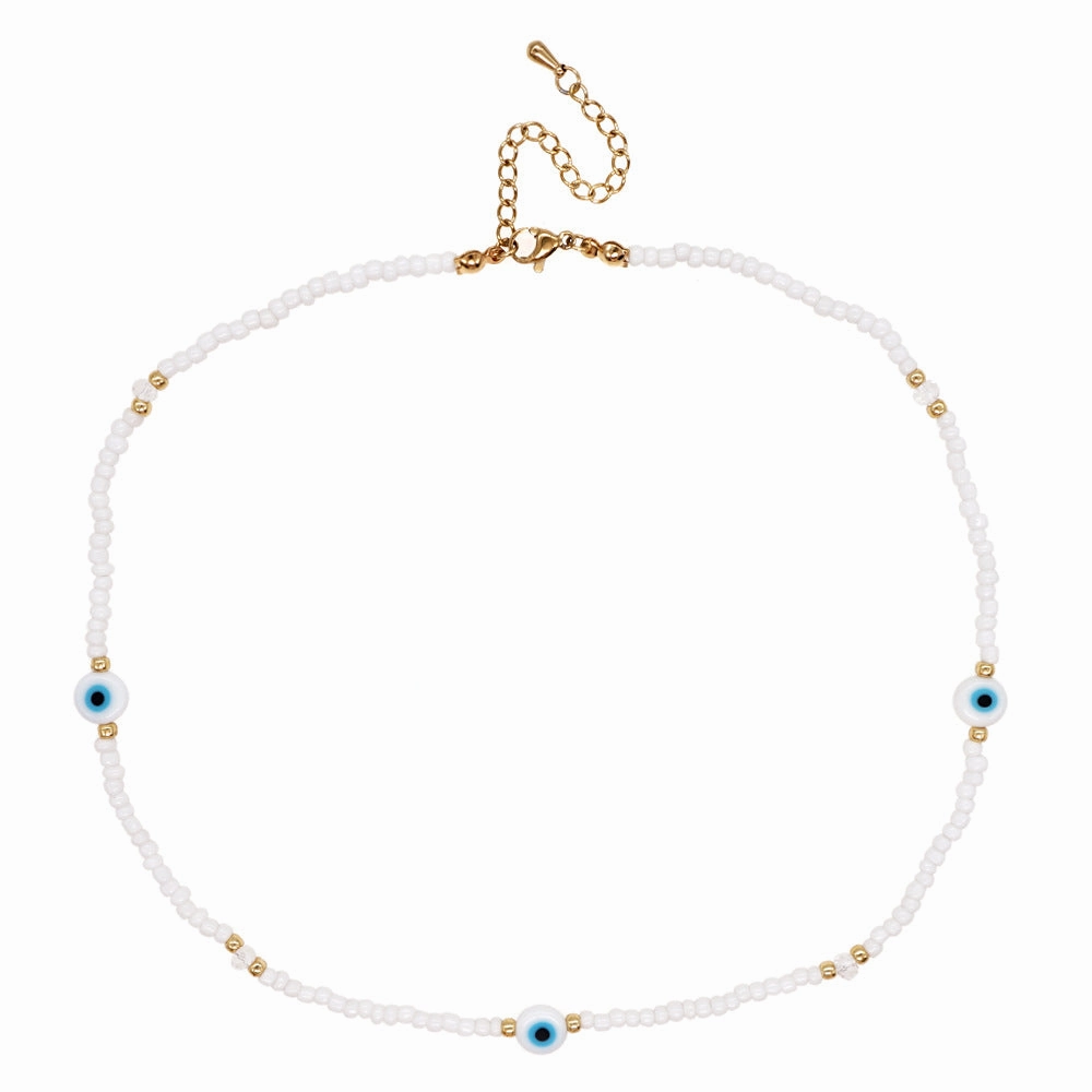 Wholesale Boho Beaded Glass Necklace