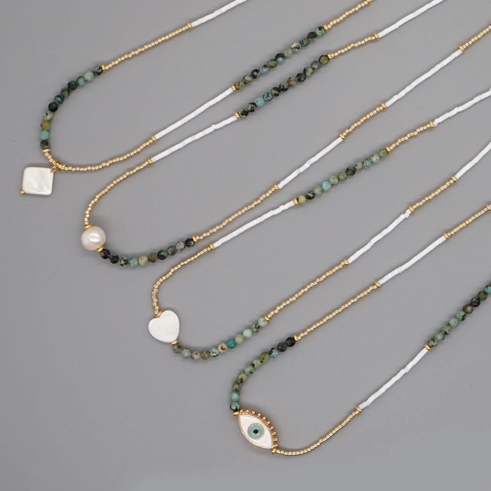 Wholesale Boho Beaded Pearl Shell Necklaces