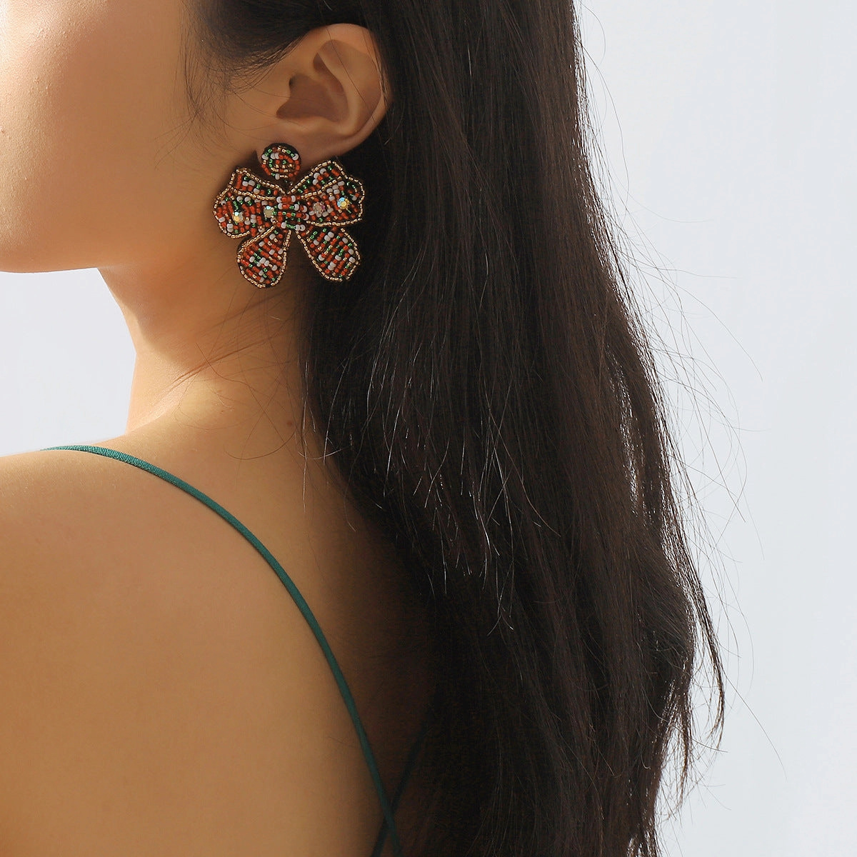 Wholesale Boho Christmas Beaded Earrings