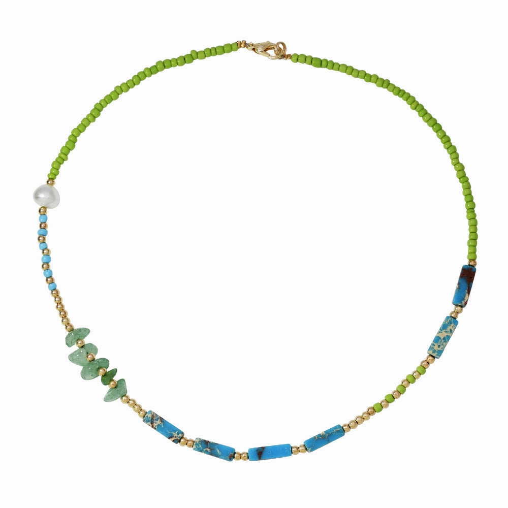 Wholesale Boho Pearl Necklace Clavicle Chain