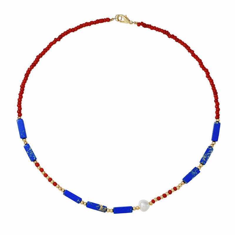 Wholesale Boho Pearl Necklace Clavicle Chain