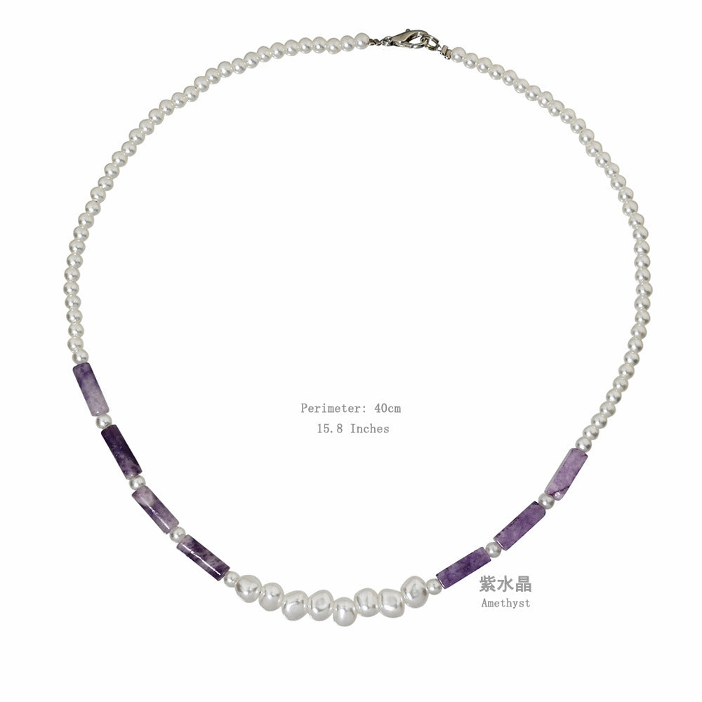 Wholesale Boho Pearl Necklace Clavicle Chain