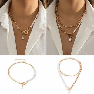 Wholesale Boho Rice Bead Layered Bracelet Set