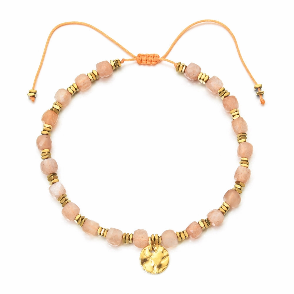 Wholesale Boho Style 4M Natural Stone Crystal Bracelet