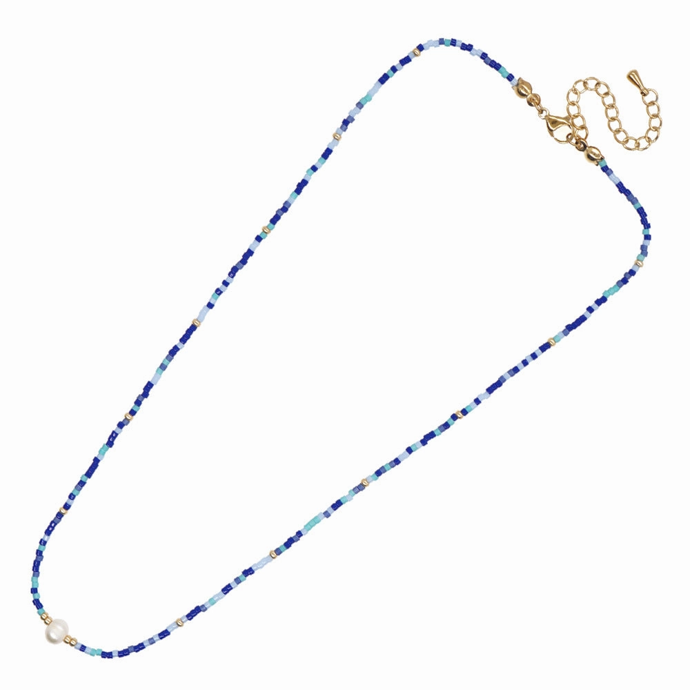 Wholesale Boho Style Handmade Beaded Glass Necklace