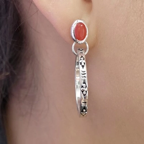 Wholesale Boho Vintage Onyx Turquoise Earrings Alloy