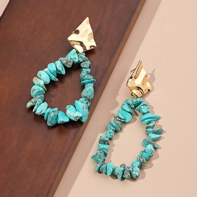 Wholesale Bohomian Gravel Earrings