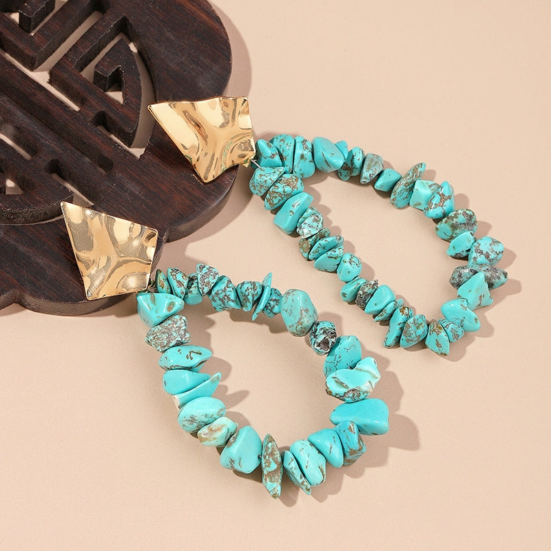 Wholesale Bohomian Gravel Earrings