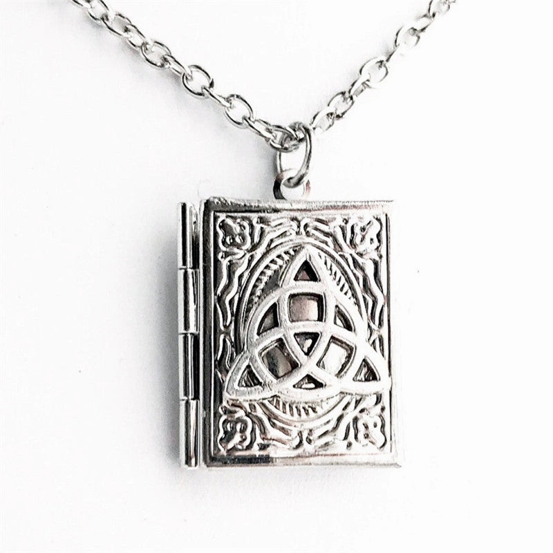 Wholesale Book Lock Photo Pendant Creative Necklace