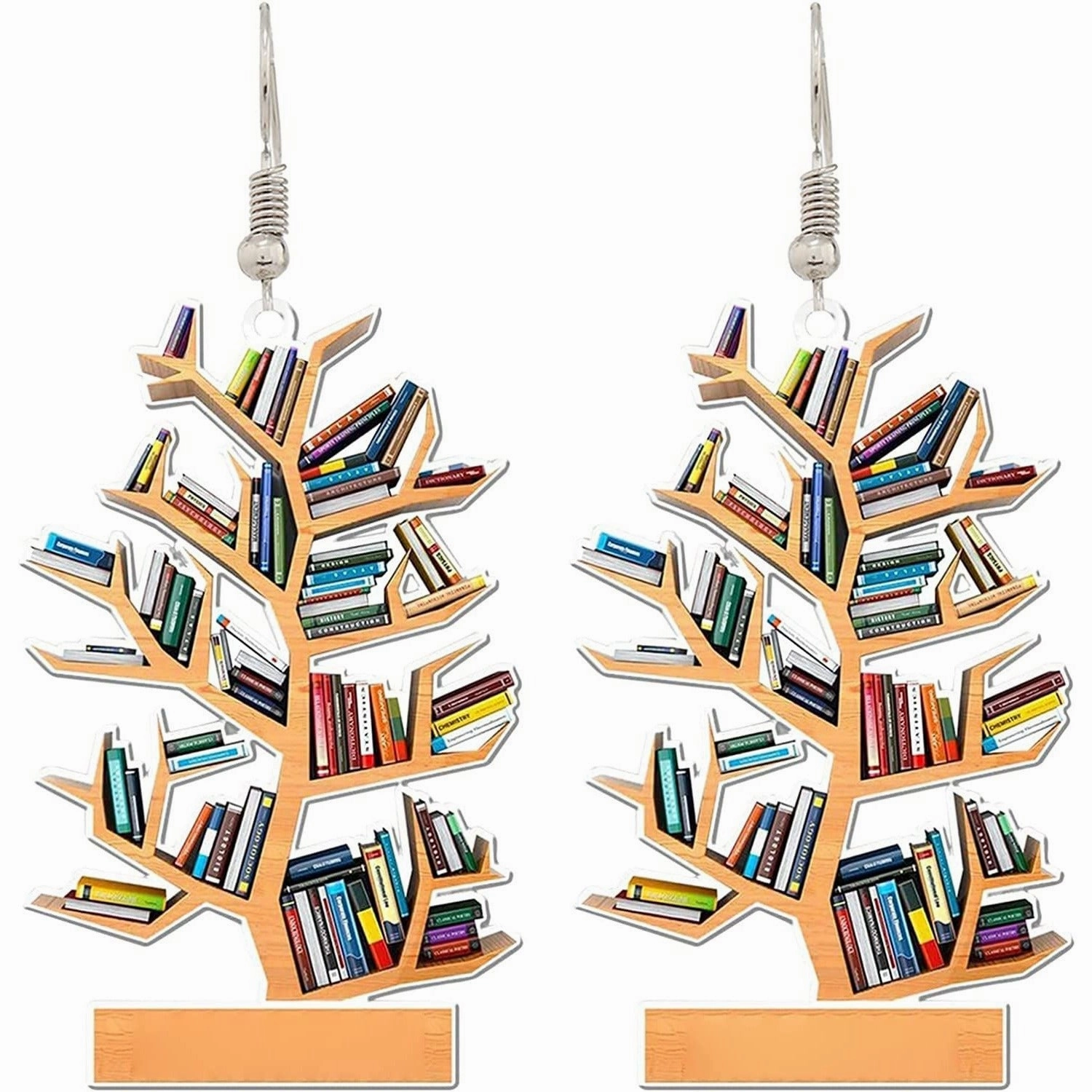 Wholesale Book Lovers Heart Librarian Earring