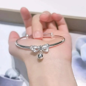 Wholesale Bow Bell Copper Bracelet