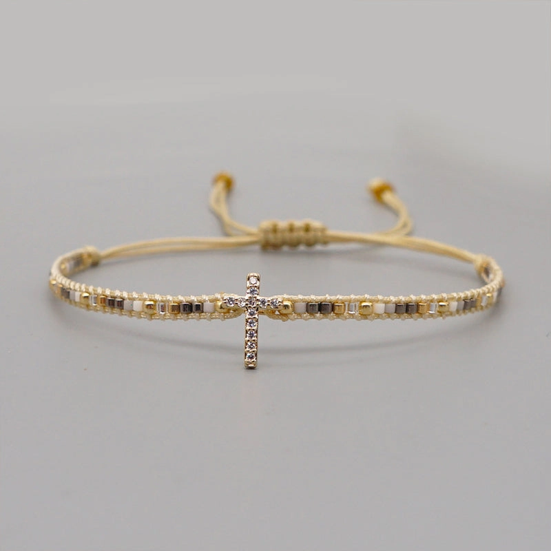Wholesale Bracelet Glass Bohemian Ethnic Style OLY-BT-GBH001