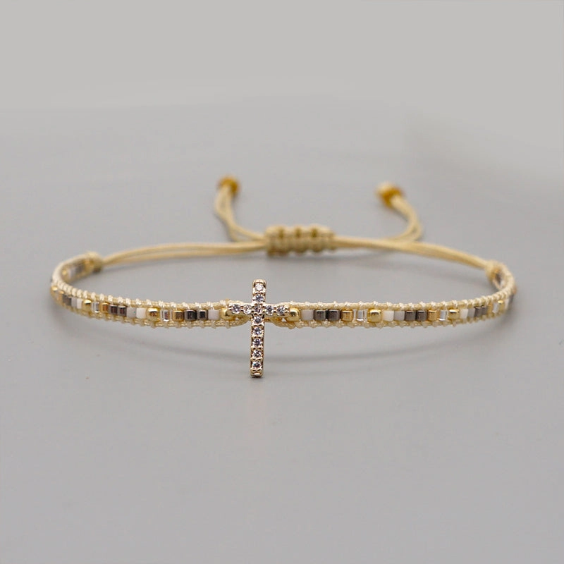 Wholesale Bracelet Glass Bohemian Ethnic Style OLY-BT-GBH001