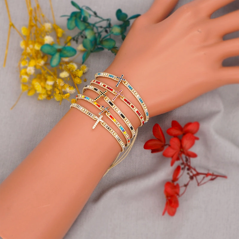 Wholesale Bracelet Glass Bohemian Ethnic Style OLY-BT-GBH001