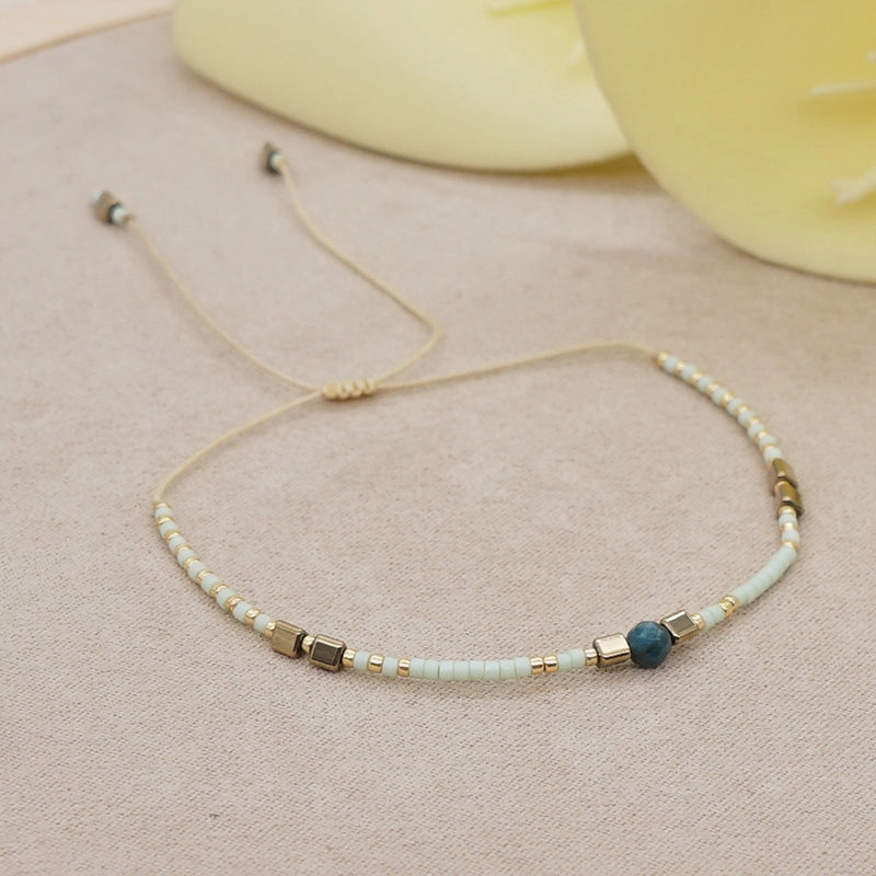 Wholesale Bracelet Glass Simple Boho Fashion Rice Beads Handmade OLY-BT-GBH002