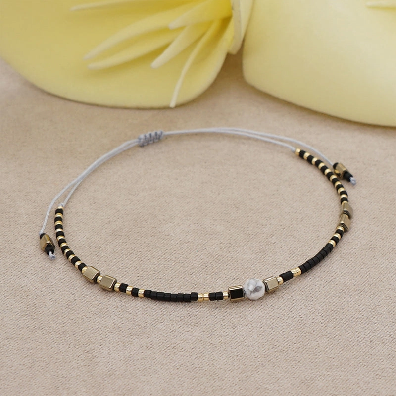 Wholesale Bracelet Glass Simple Boho Fashion Rice Beads Handmade OLY-BT-GBH002