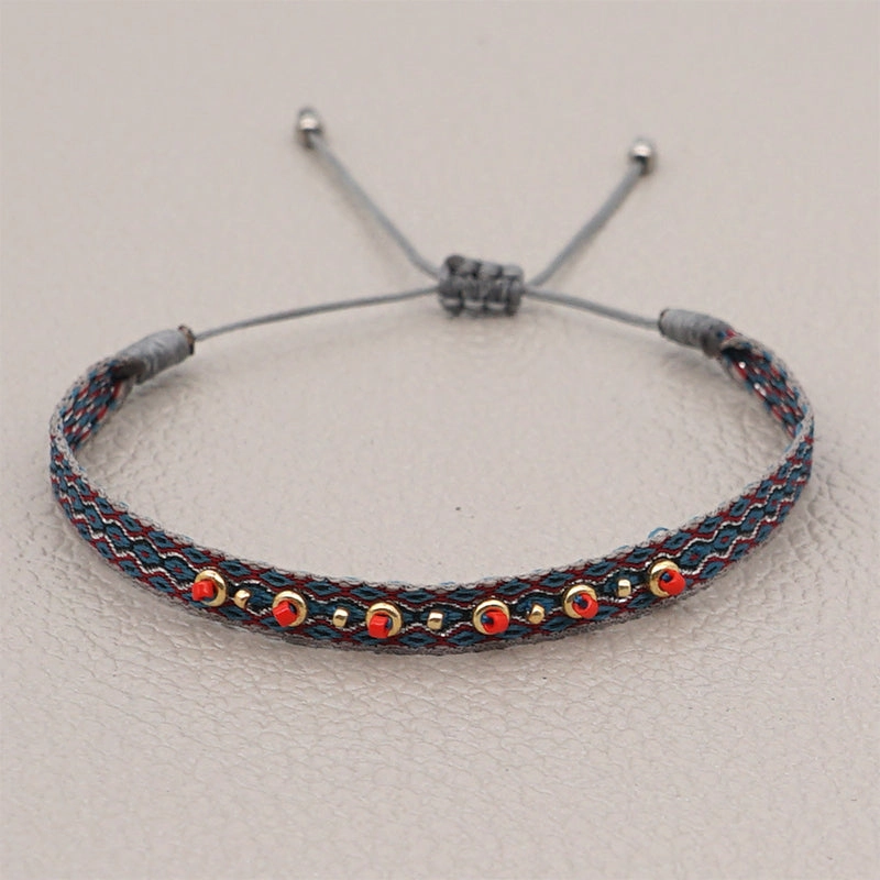 Wholesale Bracelet Glass Spanish Vintage Ethnic Bohemian Art OLY-BT-GBH005