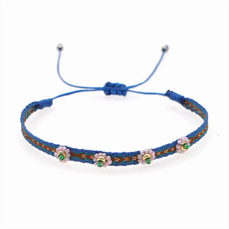 Wholesale Bracelet Glass Spanish Vintage Ethnic Bohemian Art OLY-BT-GBH005