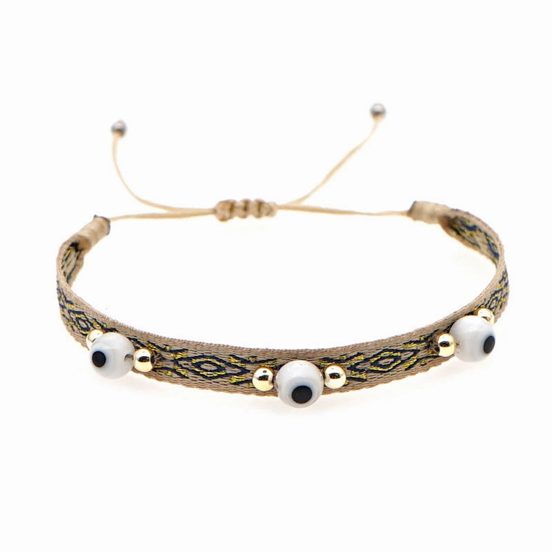Wholesale Bracelet Glass Spanish Vintage Ethnic Bohemian Art OLY-BT-GBH005