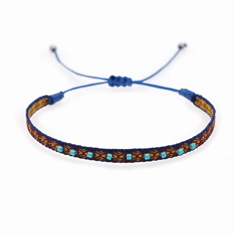 Wholesale Bracelet Glass Spanish Vintage Ethnic Bohemian Art OLY-BT-GBH005