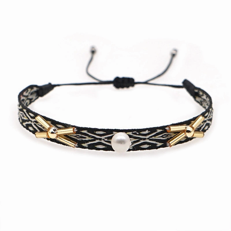 Wholesale Bracelet Glass Spanish Vintage Ethnic Bohemian Art OLY-BT-GBH005
