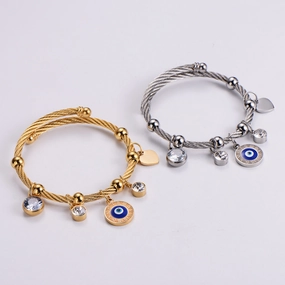 Wholesale Bracelet Stainless Steel Devil Eyes OLY-BT-AIMILUO001