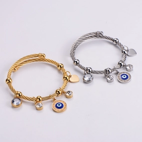 Wholesale Bracelet Stainless Steel Devil Eyes OLY-BT-AIMILUO001