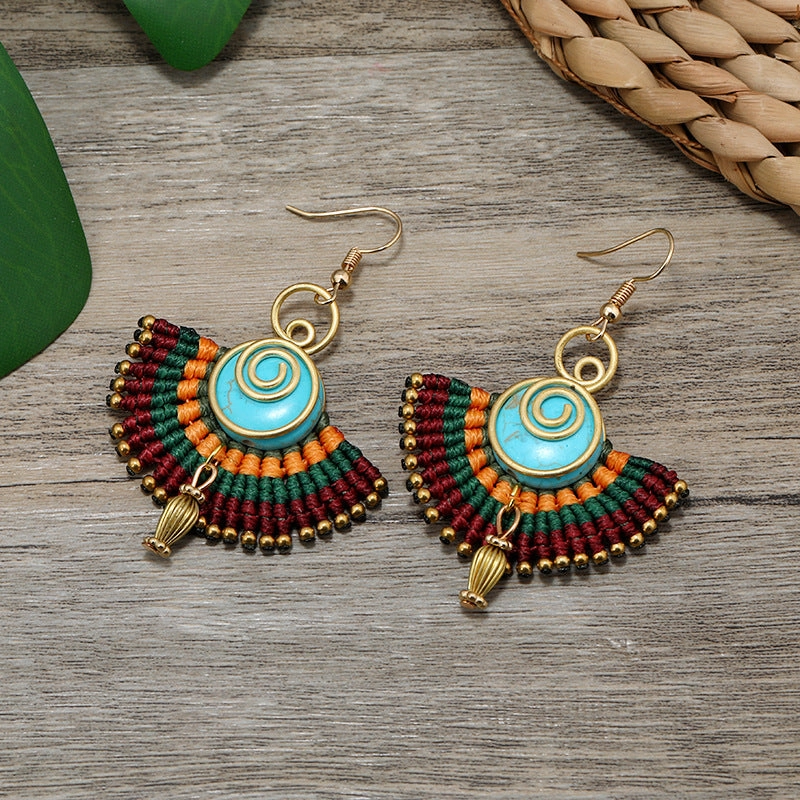 Wholesale Braided Vintage Copper Earrings